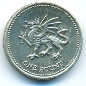 Great Britain, 1 pound, 1995