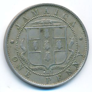 Ямайка, 1 пенни (1920 г.)