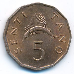 Tanzania, 5 senti, 1984