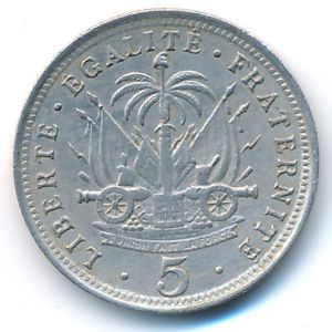 Haiti, 5 centimes, 1904–1906