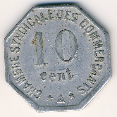 Перпиньян., 10 сентим (1917 г.)