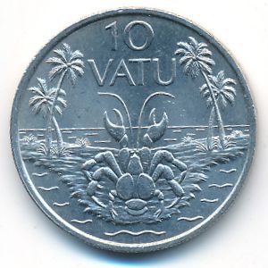 Vanuatu, 10 vatu, 1983
