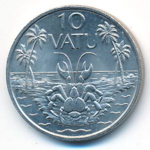 Vanuatu, 10 vatu, 1983
