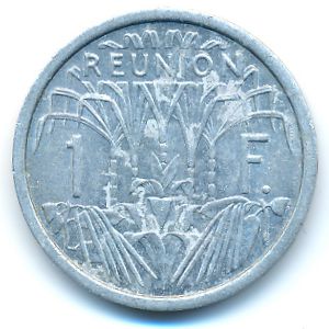 Reunion, 1 franc, 1948