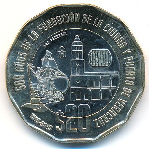 Mexico, 20 pesos, 2019