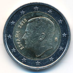 Spain, 2 euro, 2015–2022