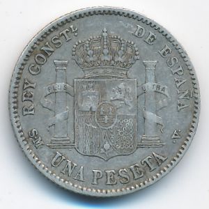 Испания, 1 песета (1903–1905 г.)