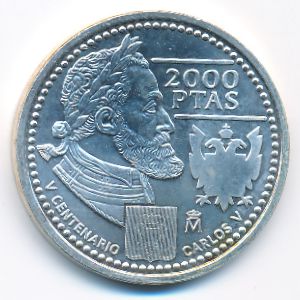 Испания, 2000 песет (2000 г.)