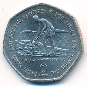 Сьерра-Леоне, 2 леоне (1976 г.)
