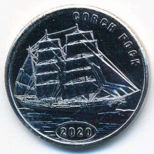 Flores island., 1 dollar, 2020