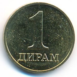 Tajikistan, 1 diram, 2019