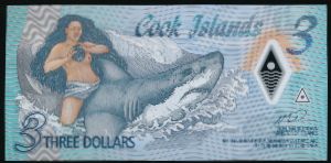 Острова Кука, 3 доллара