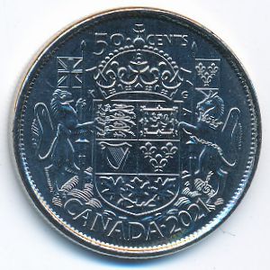 Canada, 50 cents, 2021