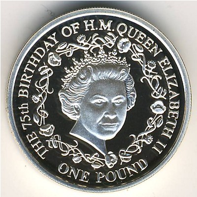 Guernsey, 1 pound, 2001