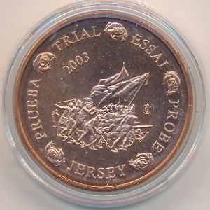 Jersey., 2 euro cent, 2003