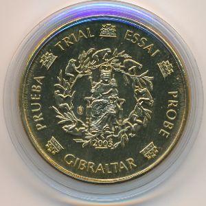 Гибралтар., 20 евроцентов (2003 г.)