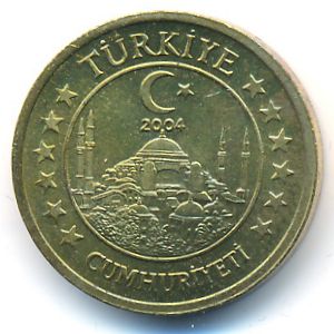 Turkey., 10 euro cent, 2004