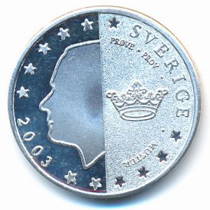 Sweden., 50 euro cent, 2003