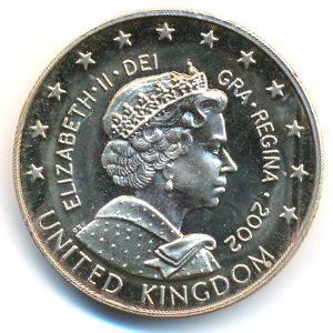 Великобритания., 5 евро (2002 г.)