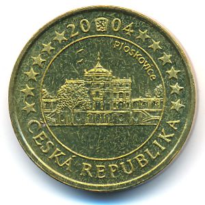 Czech., 50 euro cent, 2004