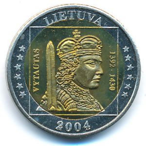 Литва., 2 евро (2004 г.)