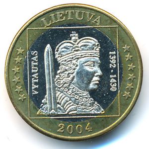 Lithuania., 1 евро, 