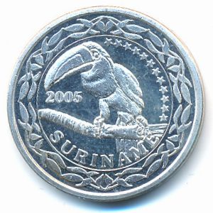 Suriname., 50 euro cent, 2005