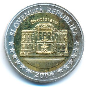 Словакия., 2 евро (2004 г.)