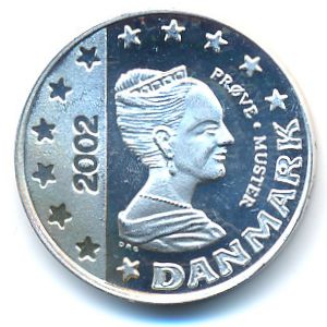 Denmark., 10 euro cent, 2002