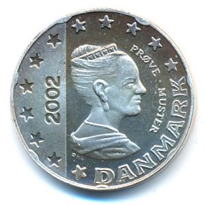 Denmark., 20 euro cent, 2002