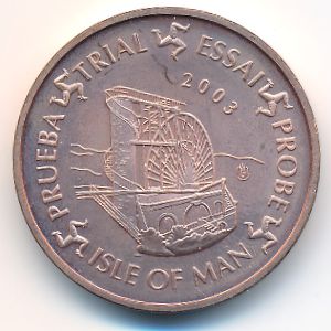 Isle of Man., 5 euro cent, 2003