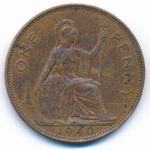 Great Britain, 1 penny, 1940