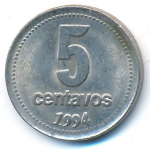 Аргентина, 5 сентаво (1994 г.)