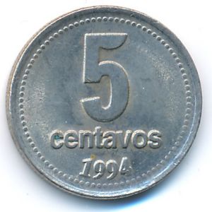 Аргентина, 5 сентаво (1994 г.)