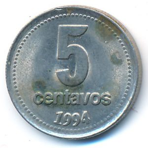 Аргентина, 5 сентаво (1994 г.)