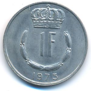 Luxemburg, 1 franc, 1973