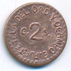Puebla, 2 centavos, 1915