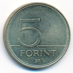 Hungary, 5 forint, 2004