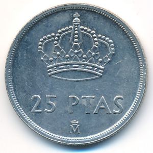 Испания, 25 песет (1982 г.)