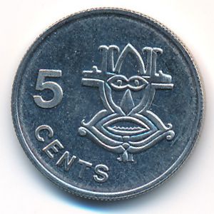 Solomon Islands, 5 cents, 1996
