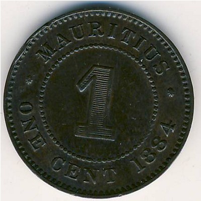 Маврикий, 1 цент (1877–1897 г.)