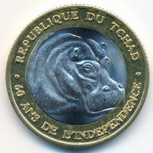 Чад., 1000 франков (2020 г.)