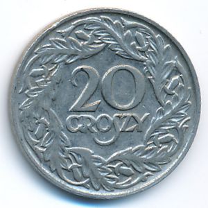 Польша, 20 грошей (1923 г.)