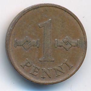 Finland, 1 penni, 1965