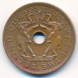 Родезия и Ньясаленд, 1 пенни (1963 г.)