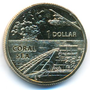 Australia, 1 dollar, 2017