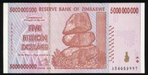 Зимбабве, 5000000000 долларов (2008 г.)