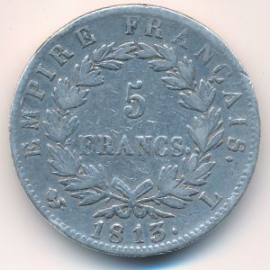 France, 5 francs, 1809–1813