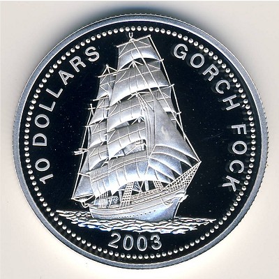 Liberia, 10 dollars, 2003