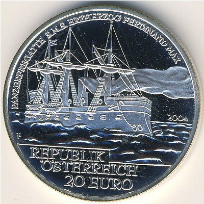 Austria, 20 euro, 2004
